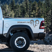 Hemi Style Individueller Text Seitenwand Vinylaufkleber für Dodge Ram 1500_3