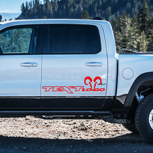 Benutzerdefinierter Text & Logo Hemi Style Tür Vinyl-Aufkleber für Dodge Ram 1500_2