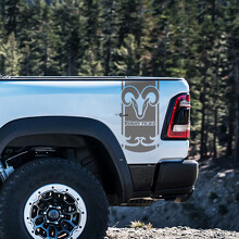 Hemi Style Individuelles Text-Bettseiten-Vinylaufkleber-Kit für Dodge Ram Rebel 1500 TRX_3