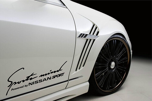 Sports Mind Powered by Nissan Sport Seiten Vinyl-Aufkleber für Nissan GT-R