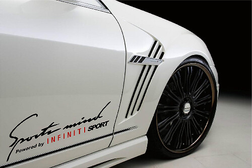 Sports Mind Powered by Infiniti Seiten-Vinylaufkleber für Infiniti QX30