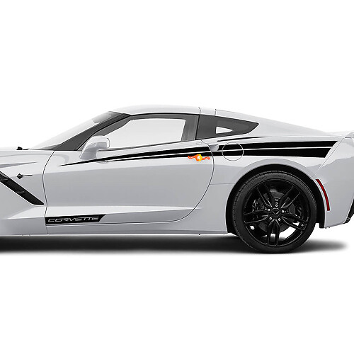Seitenakzent -Abziehbilder Aufkleber für Türen Chevrolet Corvette
