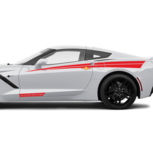 Seitenakzent -Abziehbilder Aufkleber für Türen Chevrolet Corvette
 2
