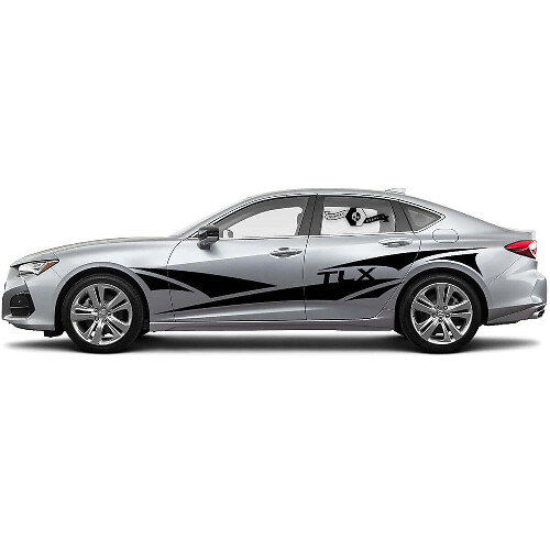 TLX Scharfe Seitliche Streifen Vinyl-Aufkleber Set für Acura TLX 2021