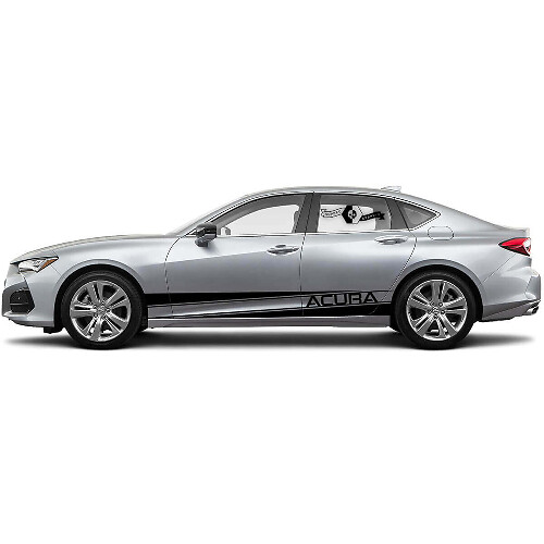Markenbeschriftung und Akzentstreifen Seiten-Vinyl-Aufkleber für Acura TLX 2021