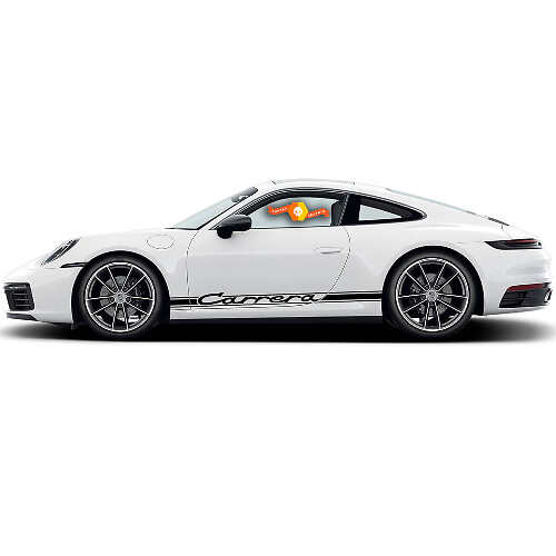 Carrera Classic Seitenstreifen Vinyl-Aufkleber Set für Porsche 911