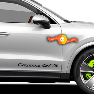 Paar Porsche Aufkleber Cayenne GTS Porsche Türen Seitenaufkleber Aufkleber
