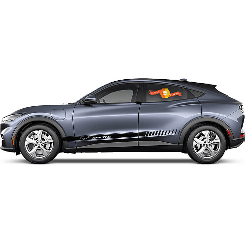 Ford Mustang MACH-E Logo Seitentürstreifen Aufkleber Vinyl-Aufkleberstreifen
