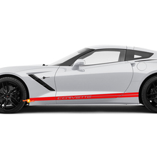 Corvette Rocker Panel Stripes Vinyl -Aufkleber Aufkleber für Chevy Corvette C8
 2