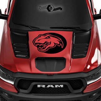 Dodge Ram Rebel 2022+ 2023+ 1500 TRX Hood Dinosaurier Logo T-Rex TRX Truck Vinyl Aufkleber Grafik
