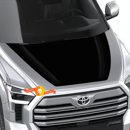 Toyota Tundra Hood Solid Blackout Grafik Aufkleber für 2022+