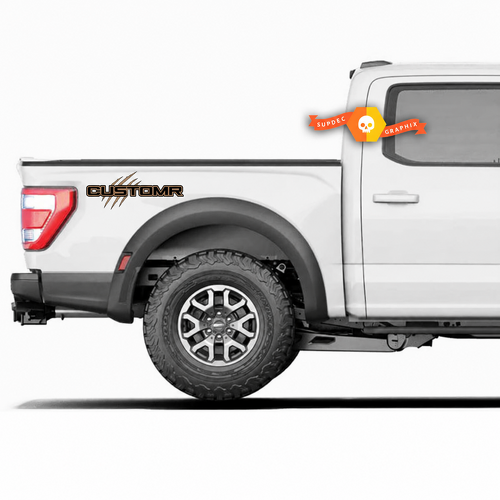 CUSTOMR Krallenakzent Paar Nachttisch Vinyl-Aufkleber Sticker für Ford F-150 2021-2022