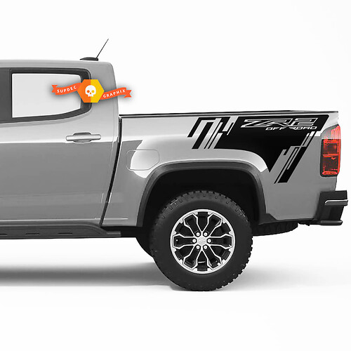 Paar Chevrolet ZR2 Aufkleber Chevy Splash Grunge Offroad Truck Vinyl Aufkleberbett Grafik