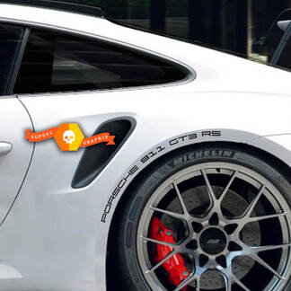 2 Porsche 911 Carrera GT3 RS Seitenaufkleber Radläufe Kit Aufkleber Aufkleber
