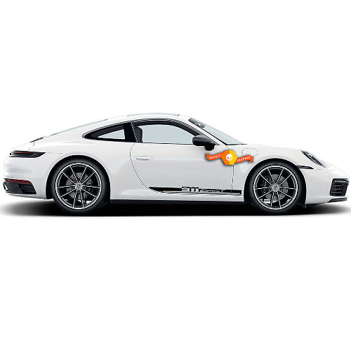 911 Carrera T Seitenstreifen Vinyl-Aufkleber-Set für Porsche 911