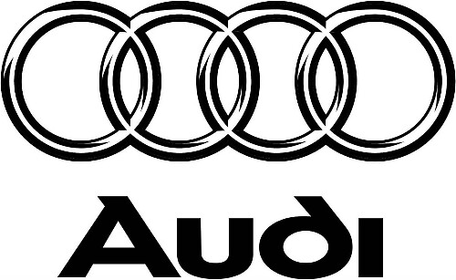 Audi Ringe Logo Größen Vinyl Aufkleber Set für Audi Fahrzeuge