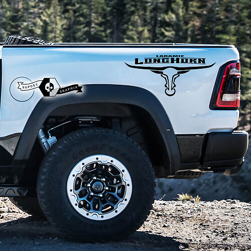 Laramie Long Horn Seitenwand Vinyl-Aufkleber für Dodge Ram 1500