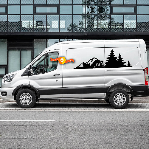 Mountain Forest Trees Vinyl-Aufkleber Decals für Ford Transit-Trail 3