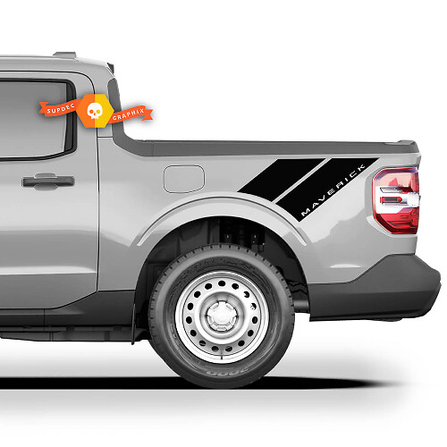 Paar FORD MAVERICK 2022 FX4 Grafik-Aufkleber Aufkleber Bettseite Aufkleber Maverick Aufkleber LKW-Bettseite
