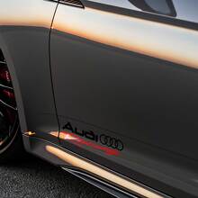 2 Audi Racing Aufkleber Aufkleber A4 A5 A6 A7 A8 S4 S5 S8 Q5 Q7 Rs Tt 3