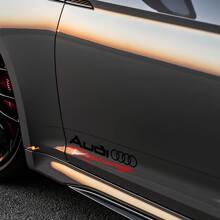 Audi Racing Seiten-Tür Vinyl-Aufkleber-Set für Audi Modelle_3