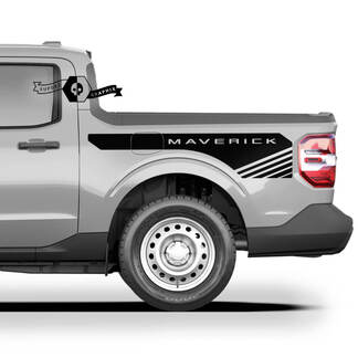 Paar Ford Maverick 2022 FX4 Grafik-Aufkleber Bettseiten-Logo Maverick-Aufkleber

