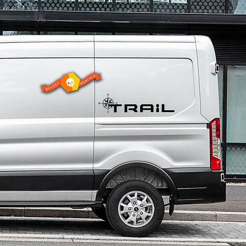 Compass Trail Logo Vinylaufkleber Decals für Ford Transit-Trail