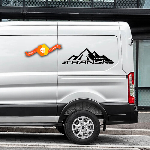 Paar 2023 FORD TRANSIT-TRAIL Mountain Logo Vinyl Aufkleber Aufkleber jeder Größe für Nissan, Toyota, Chevy, GMC, Dodge, Ford
