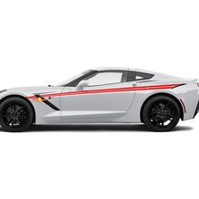 Seitenakzent Corvette Racing -Hash -Streifen für Chevrolet Corvette C8
 2