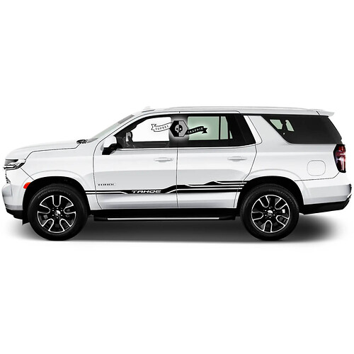 2X 2020 New Graphics Chevrolet Tahoe Doors Stripe Mountains Logo Car Racing Vinyl Aufkleber Aufkleber
