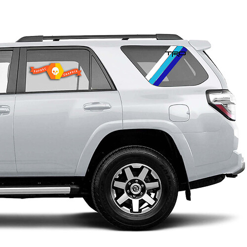 TRD Retro-Streifen Aufkleber für die hintere Seitenscheibe für Toyota 4Runner 2010-2023