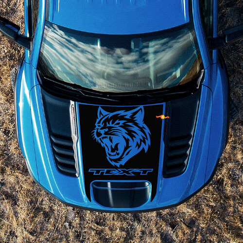 Wildcat-Logo-Kapuze Vinylaufkleber für RAM 1500 TRX 2021-2024
