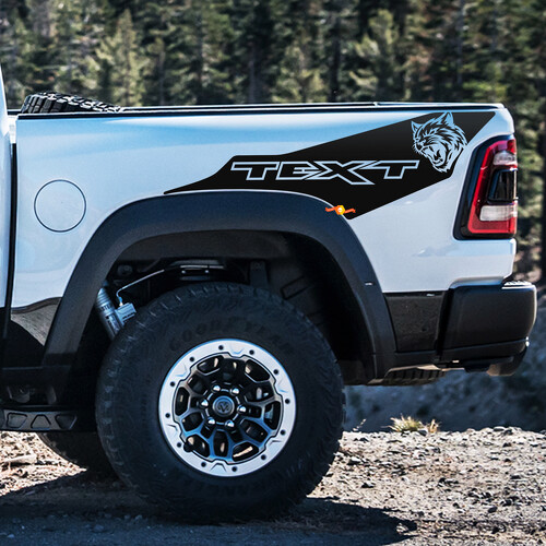 Wildcat Custom Streifen Seitliche Vinyl-Aufkleber für Dodge Ram 1500