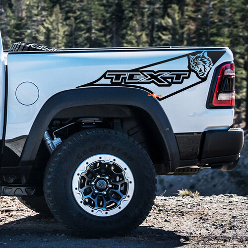 Wildcat Style Konturenstreifen Seitenwand Vinyl-Aufkleber für Dodge Ram 1500