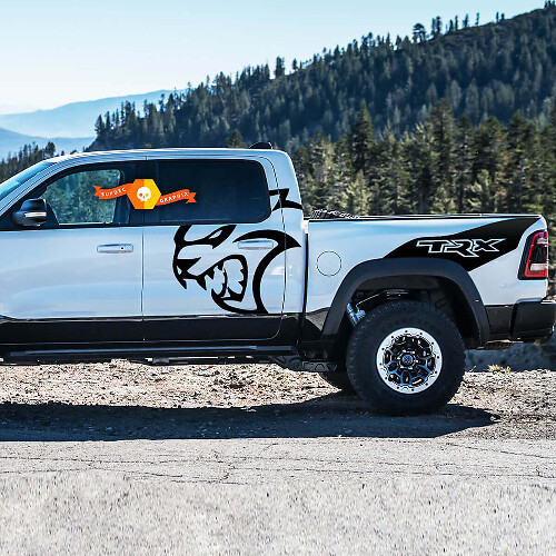 Hallcat TRX Tür- und hintere Seiten Vinyl-Aufkleber-Set für Ram TRX 2021+