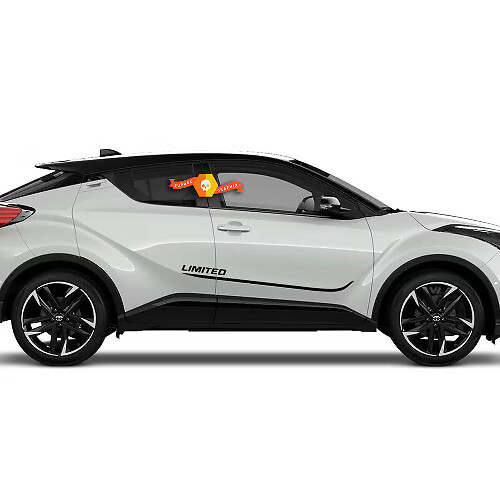 Paar Toyota C-HR Hybrid Sport XLE Seitentüren LIMITED Vinyl Aufkleber Aufkleber Graphics Kit

