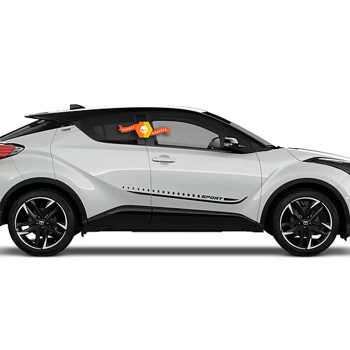 Sport-Style-Streifen Seiten-Tür Vinyl-Aufkleber für Toyota C-HR