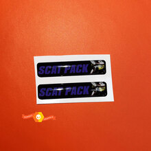 2x Scat Pack Violet Challenger/Charger/Durango Schlüsselanhänger-Inlays Emblem gewölbter Aufkleber
 2