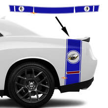 Rumble Bee Style Streifen Seitenkoffer Vinylaufkleber für Dodge Challenger 2022-2023_3