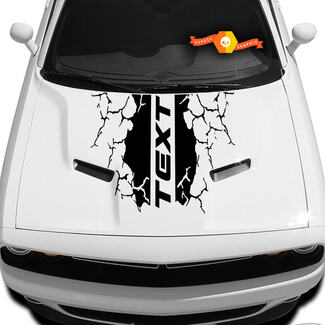 Motorhaube Aufkleber Grafiken Vinyl Fahrzeug Dodge RT Hemi Mopar Ladegerät oder Challenger Aufkleber – benutzerdefinierter Text
