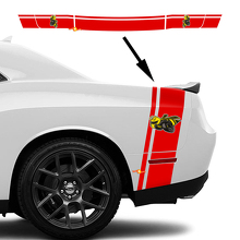 Drag Bee Style hintere Heckstreifen Vinyl-Aufkleber Kit für Dodge Challenger oder Charger_2