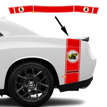 Drag Bee Heckseiten- und Kofferraum-Streifen-Aufkleber-Set für Dodge Challenger Charger_2