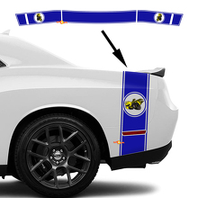 Drag Bee Heckseiten- und Kofferraum-Streifen-Aufkleber-Set für Dodge Challenger Charger_3