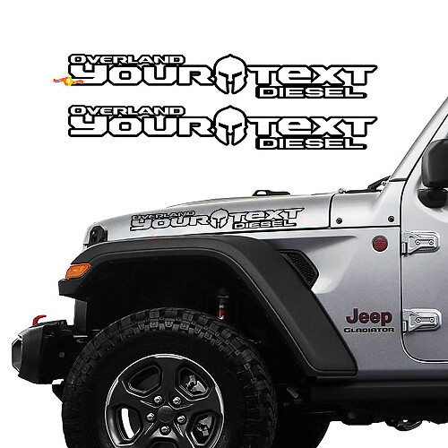 Gladiator Helm Motorhauben Vinyl-Aufkleber für Jeep Gladiator
