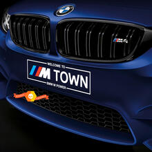 Willkommen bei /// M Town BMW M Power M Performance neue Vinyl-Aufkleber
 2