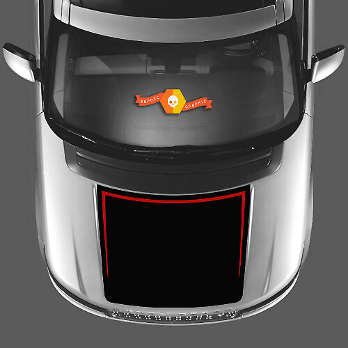 2 Farben Motorhaube Aufkleber Aufkleber Vinyl Grafik Kit für RANGE ROVER Vogue L405 2013 2017
