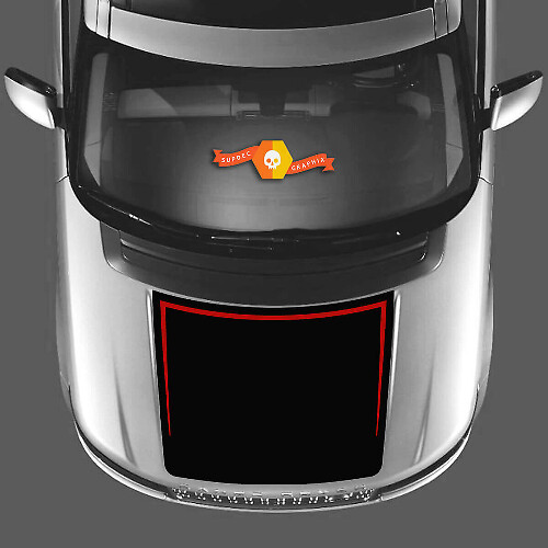 Zweifarbiges Haubenaufkleber-Vinyl-Grafik-Kit für Range Rover Vogue L405 2013-2017