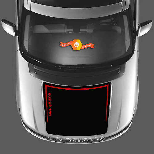 2 Farben Motorhaube Aufkleber Vinyl Grafik RANGE ROVER Vogue L405 2013 2017 --- Benutzerdefinierter Text
