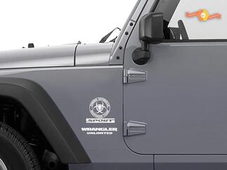 Jeep Rubicon Zombie Outbreak Response Team Wrangler Aufkleber Aufkleber