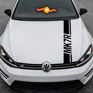 Motorhauben-Aufkleber Schweller Vinyl-Aufkleber Streifen Volkswagen Golf Mk7R Gti
